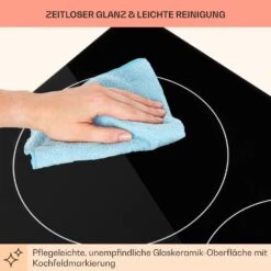 EasyCook Keramikkochfeld 6100W Drehregler Schwarz 18 EasyCook Keramikkochfeld 6100W Drehregler Schwarz -Heimladen 10034604 de 0008 usp