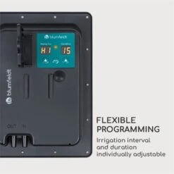 Greenkeeper Solar Bewässerungssystem Solarpanel 1.500 MAh 40 Pflanzen -Heimladen 10034626 yy 0008 logo Blumfeldt Greenkeeper Solar Bewaesserungssystem