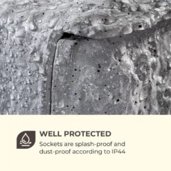 Power Rock Twilight 5 4-fach-Gartensteckdose IP44 Dämmerlichtsensor 5m -Heimladen 10034693 yy 0006 logo Waldbeck Power Rock Twilight Gartensteckdose