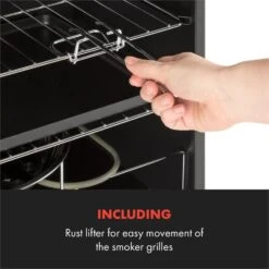 Flintstone Räucherofen 1600W Thermometer Edelstahl Elektrisch -Heimladen 10034702 yy 0007 logo Klarstein NES C16