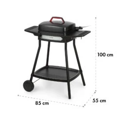 Gatsby Elektrogrill 2000W Antihaft-Grillfläche Seitentische Schwarz -Heimladen 10034706 yy 0009 dimensions