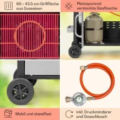 Tomahawk Gasgrill 3 X 3,6 KW Brenner 60 X 43,5 Cm Grill Edelstahl -Heimladen 10034711 de 0005 usp