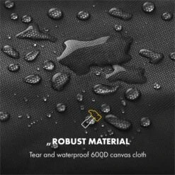 Tomahawk Wetterschutzhaube 600D Canvas 30/70% PE/PVC Schwarz -Heimladen 10034713 yy 0003 logo Klarstein Tomahawk Wetterschutzhaube 140cm