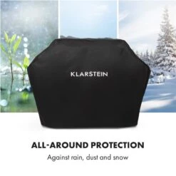 Tomahawk Wetterschutzhaube 600D Canvas 30/70% PE/PVC Schwarz -Heimladen 10034713 yy 0005 logo Klarstein Tomahawk Wetterschutzhaube 140cm