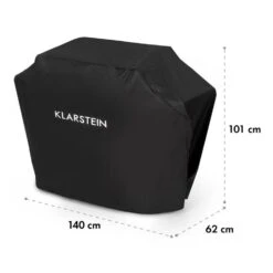 Tomahawk Wetterschutzhaube 600D Canvas 30/70% PE/PVC Schwarz -Heimladen 10034713 yy 0007 logo Klarstein Tomahawk Wetterschutzhaube 140cm