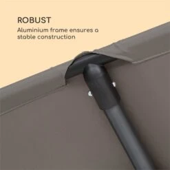 Flex-Shade L Sonnenschirm 130 X 180 Cm Polyester UV 50 Dunkelgrau -Heimladen 10034726 yy 0005 logo Blumfeldt Flex Shade L Sonnenschirm 130x180 grau