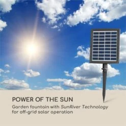Mantua Kaskadenbrunnen Gartenbrunnen 4 Stufen Akku 2,8W Solar LED 10 Mantua Kaskadenbrunnen Gartenbrunnen 4 Stufen Akku 2,8W Solar LED -Heimladen 10034730 yy 0002 logo Blumfeldt Mantua Kaskadenbrunnen
