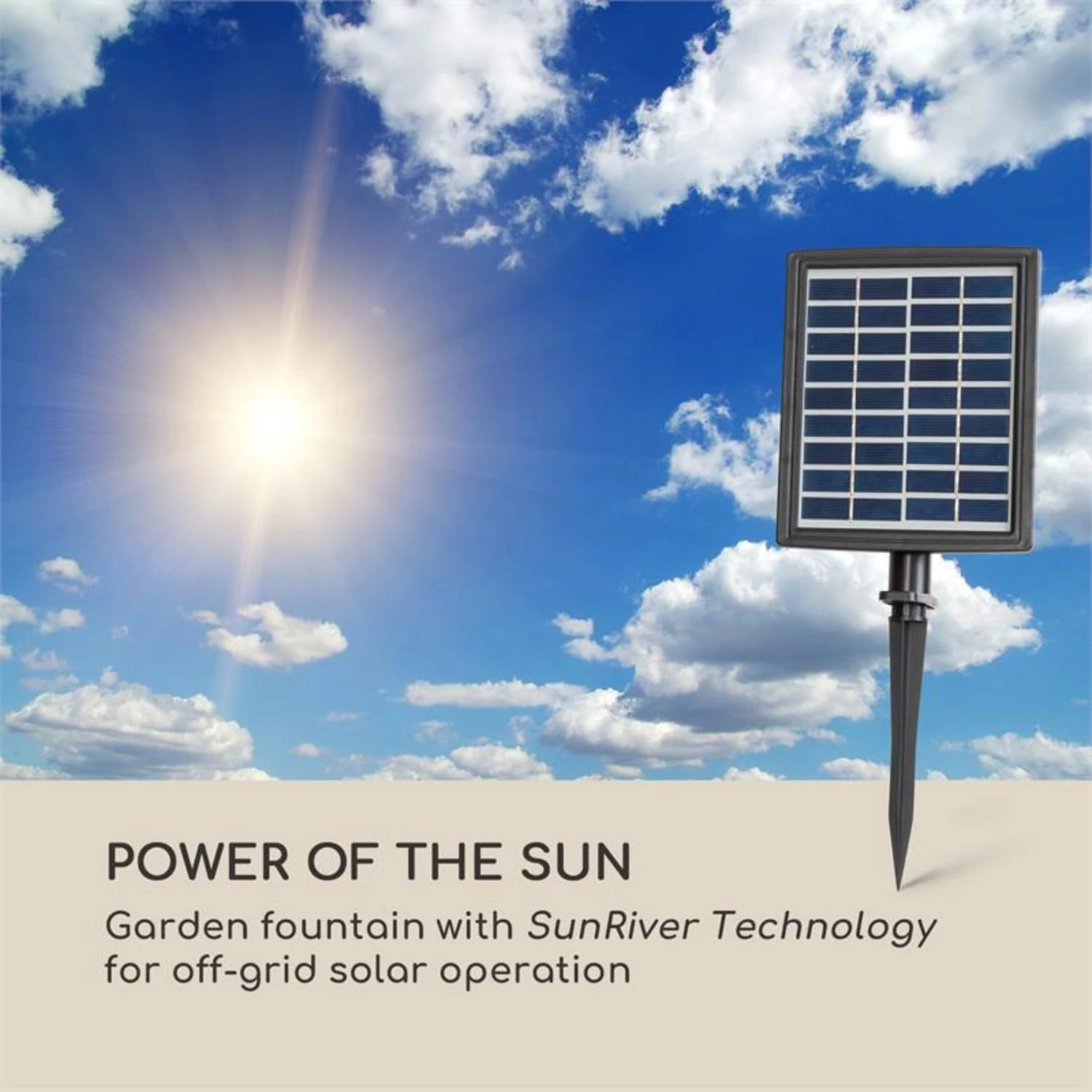 Mantua Kaskadenbrunnen Gartenbrunnen 4 Stufen Akku 2,8W Solar LED 4 Mantua Kaskadenbrunnen Gartenbrunnen 4 Stufen Akku 2,8W Solar LED – Bild 2