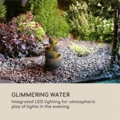 Mantua Kaskadenbrunnen Gartenbrunnen 4 Stufen Akku 2,8W Solar LED 14 Mantua Kaskadenbrunnen Gartenbrunnen 4 Stufen Akku 2,8W Solar LED -Heimladen 10034730 yy 0007 logo Blumfeldt Mantua Kaskadenbrunnen