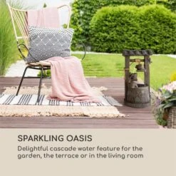 Speyer Kaskadenbrunnen Gartenbrunnen 4 Stufen Akku 2,8W Solar LED -Heimladen 10034731 yy 0003 logo Blumfeldt Speyer Kaskadenbrunnen