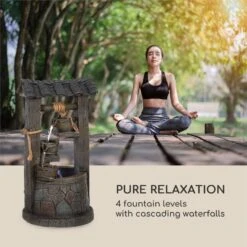 Speyer Kaskadenbrunnen Gartenbrunnen 4 Stufen Akku 2,8W Solar LED -Heimladen 10034731 yy 0004 logo Blumfeldt Speyer Kaskadenbrunnen