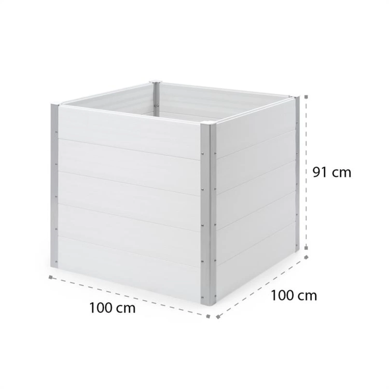 Nova Grow Gartenbeet 100 X 91 X 100 Cm WPC Holzoptik – Bild 9