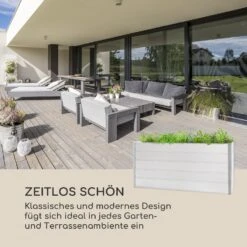 Nova Grow Gartenbeet 195 X 91 X 50 Cm WPC Holzoptik Weiß 13 Nova Grow Gartenbeet 195 X 91 X 50 Cm WPC Holzoptik Weiß -Heimladen 10034748 de 0003 logo