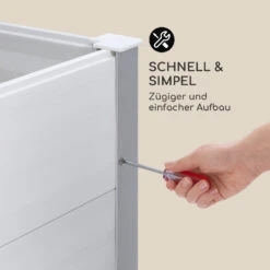 Nova Grow Gartenbeet 195 X 91 X 50 Cm WPC Holzoptik Weiß 16 Nova Grow Gartenbeet 195 X 91 X 50 Cm WPC Holzoptik Weiß -Heimladen 10034748 de 0006 logo