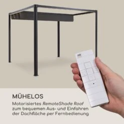 Pantheon RemoteShade Ambient Pavillon Motor-Dach 3x3m LED-Licht PE -Heimladen 10034782 de 0003 logo