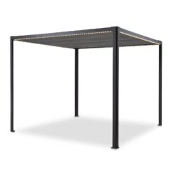 Pantheon RemoteShade Ambient Pavillon Motor-Dach 3x3m LED-Licht PE