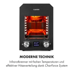 Hannibal Hochtemperaturgrill Indoor 2.200W 850°C Edelstahl Schwarz -Heimladen 10034804 de 0003 logo