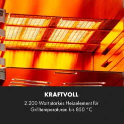 Hannibal Hochtemperaturgrill Indoor 2.200W 850°C Edelstahl Schwarz -Heimladen 10034804 de 0004 logo