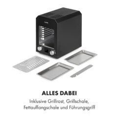 Hannibal Hochtemperaturgrill Indoor 2.200W 850°C Edelstahl Schwarz -Heimladen 10034804 de 0008 logo