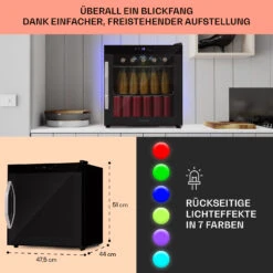 Coachella 50 Weinkühlschrank 47 Liter WiFi-Funktion Hintergrundbeleuchtung Edelstahl -Heimladen 10034822 de 0006 logo