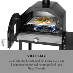 Pizzaiolo Pro Pizza-Gasgrill 76x143x66cm Schamottestein Stahl Mobil -Heimladen 10034844 de 0003 logo