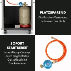 Valkyrie Gasgrill 3x3,2 + 2,9 KW Sichtfenster 54x42 Cm Grill Edelstahl 18 Valkyrie Gasgrill 3x3,2 + 2,9 KW Sichtfenster 54x42 Cm Grill Edelstahl -Heimladen 10034845 de 0007 logo