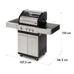 Valkyrie Gasgrill 3x3,2 + 2,9 KW Sichtfenster 54x42 Cm Grill Edelstahl 21 Valkyrie Gasgrill 3x3,2 + 2,9 KW Sichtfenster 54x42 Cm Grill Edelstahl -Heimladen 10034845 yy 0010 logo Klarstein Valkyrie Gasgrill 3plus1 Brenner Edelstahl