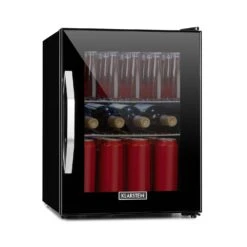 Beersafe M Onyx Kühlschrank 33 Liter 2 Böden Panoramaglastür