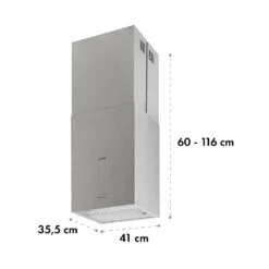 Structura Inselabzugshaube Abluft 641 M³/h Max. LED-Licht Edelstahl -Heimladen 10034849 yy 0009 logo
