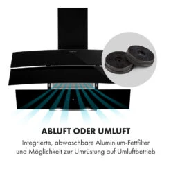 Antonia Dunstabzugshaube Kopffrei 90cm 350m³/h Touch-Bedienfeld Glas -Heimladen 10034868 de 0003 logo