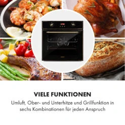 Elizabeth Einbaubackofen Retro 2200 Watt 70l Messingoptik Display -Heimladen 10034880 de 0004 logo