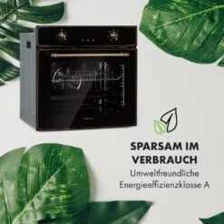 Elizabeth Einbaubackofen Retro 2200 Watt 70l Messingoptik Display -Heimladen 10034880 de 0007 logo