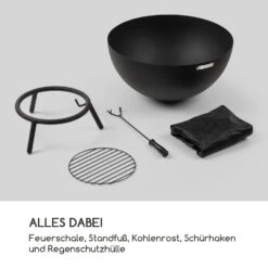 Fireball Feuerschale Ø 66 Cm Kippbar 2 Mm Stahl Horizontal Diagonal -Heimladen 10034933 de 0006 logo