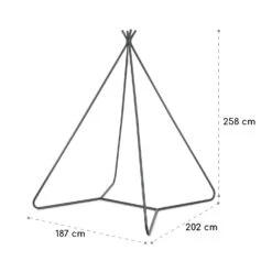 Ischia Rahmen 187 X 258 X 202 Cm (BxHxT) Stahl Grau -Heimladen 10034958 yy 0007 logo blumfeldt Ischia Rahmen grau