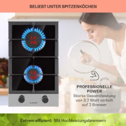 Alchemist Domino Gaskochfeld 2-flammig Aluminium-Brenner Glaskeramik -Heimladen 10034968 de 0003 usp