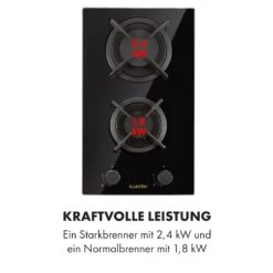 Goldflame Domino Gaskochfeld 2-flammig Messing-Brenner Glaskeramik -Heimladen 10034971 de 0006 logo