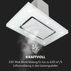 Valeria Inselhaube 90cm 650m³/h Touch EEC A LED Glas Edelstahl -Heimladen 10034974 de 0006 logo