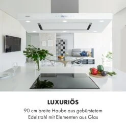 Valeria Inselhaube 90cm 650m³/h Touch EEC A LED Glas Edelstahl -Heimladen 10034974 de 0008 logo