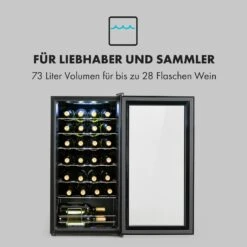 Shiraz 28 Uno Weinkühlschrank 74l 28Fl Touch-Bedienfeld 5-18°C -Heimladen 10035029 de 0003 logo