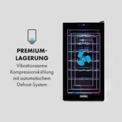 Shiraz 28 Uno Weinkühlschrank 74l 28Fl Touch-Bedienfeld 5-18°C -Heimladen 10035029 de 0005 logo