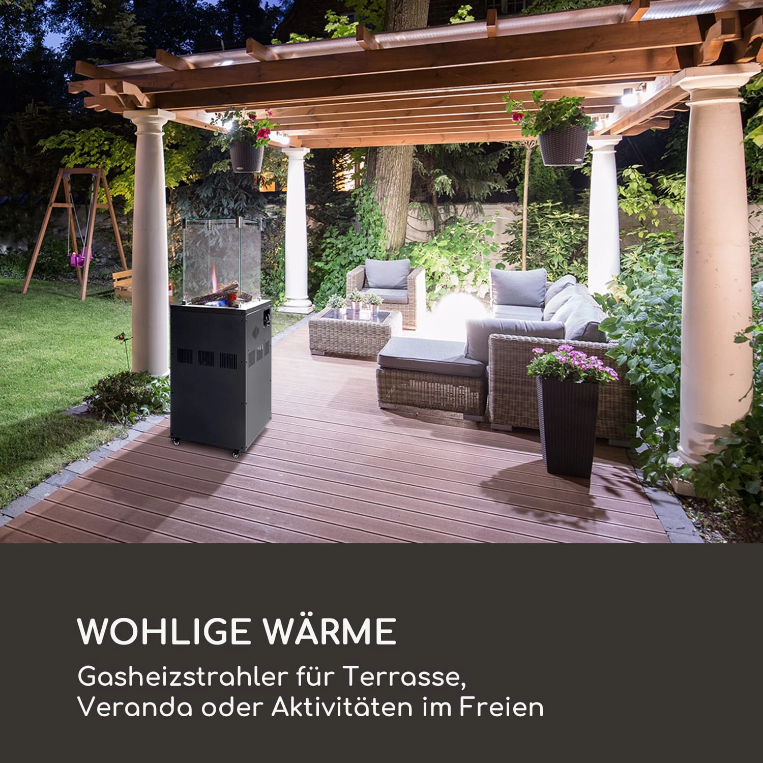 Flagranti Crystal View Gasheizstrahler 8kW Edelstahl 4 Flagranti Crystal View Gasheizstrahler 8kW Edelstahl – Bild 2