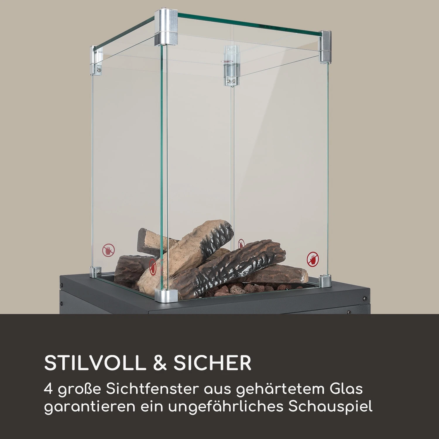 Flagranti Crystal View Gasheizstrahler 8kW Edelstahl 7 Flagranti Crystal View Gasheizstrahler 8kW Edelstahl – Bild 5