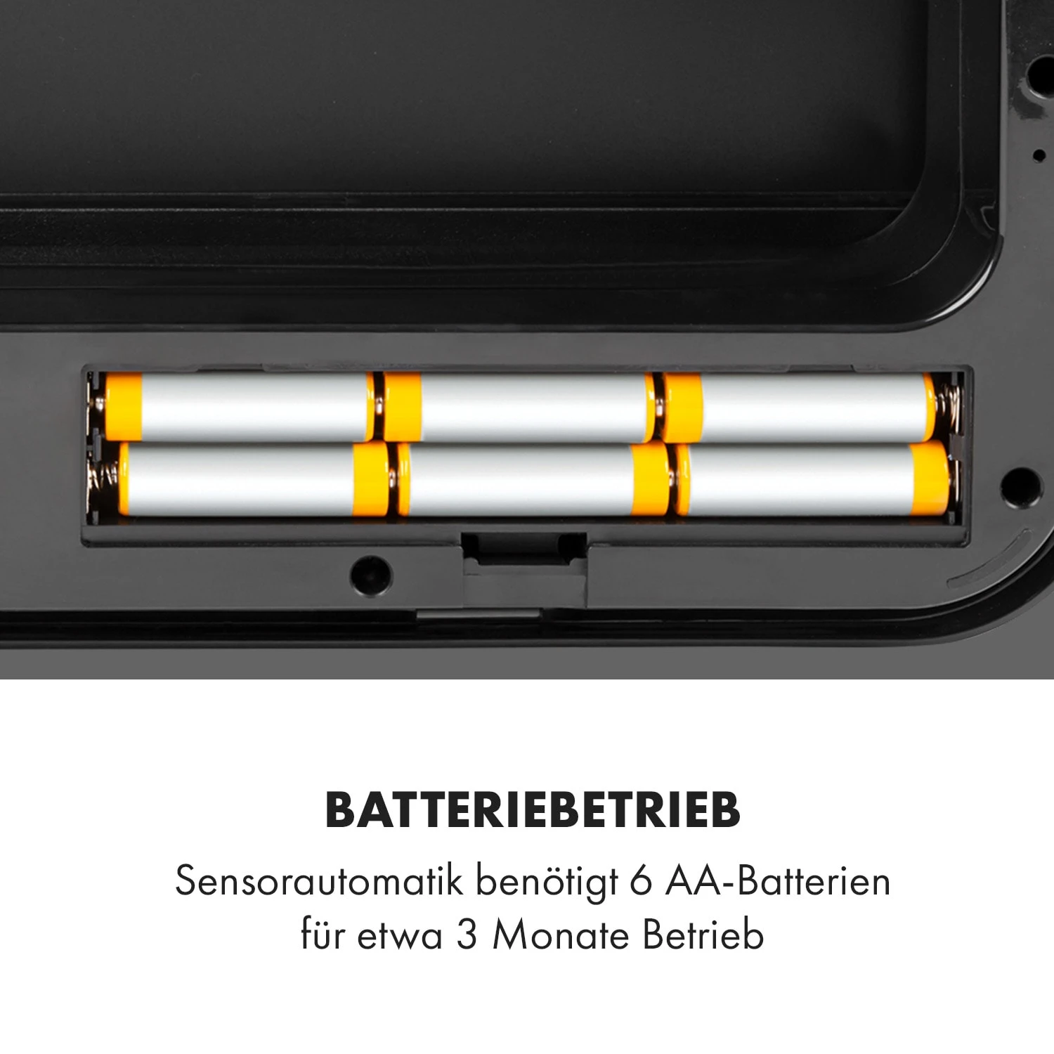 Touchless Black Stainless Steel Müllsammler Sensor 72L 4 Behälter ABS / PP / Edelstahl Schwarz 10 Touchless Black Stainless Steel Müllsammler Sensor 72L 4 Behälter ABS / PP / Edelstahl Schwarz – Bild 8