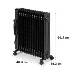 Thermaxx Heatstream Ölradiator 2500W 5-35 °C, 24h-Timer -Heimladen 10035109 yy 0010 logo Klarstein Thermaxx Heatstream Oelradiator Schwarz