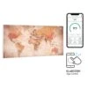 Wonderwall Air Art Smart Infrarotheizung 120x60cm 700W Wandinstallation App-Steuerung Weltkarte -Heimladen 10035128 yy 0001 titel Klarstein WonderwallAirArt Smart 700W60x120 Map