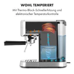 Futura Espressomaker 20 Bar 1450 Watt 20 Bar Wassertank: 1,25 Liter Rostfreier Edelstahl -Heimladen 10035183 de 0003 logo