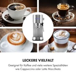 Futura Espressomaker 20 Bar 1450 Watt 20 Bar Wassertank: 1,25 Liter Rostfreier Edelstahl -Heimladen 10035183 de 0005 logo