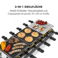 Fonduelette XL 3-in-1 Raclettegrill Fondue Naturstein 1650W 12 Pers 13 Fonduelette XL 3-in-1 Raclettegrill Fondue Naturstein 1650W 12 Pers -Heimladen 10035220 de 0003 logo