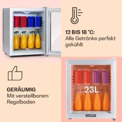 Brooklyn 24 Mini-Kühlschrank Glastür LED Ablage 12 Brooklyn 24 Mini-Kühlschrank Glastür LED Ablage -Heimladen 10035224 de 0004 usp