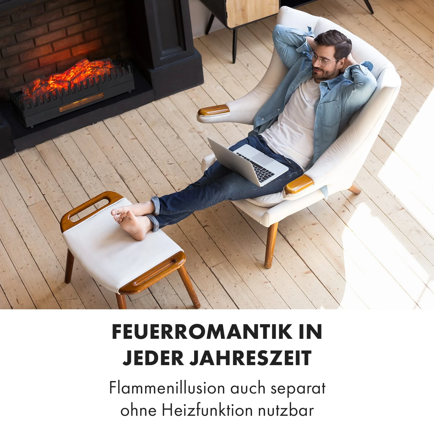 Kamini FXL Elektrischer Kamin Kamineinsatz 1000/2000W 2W LED Schwarz 7 Kamini FXL Elektrischer Kamin Kamineinsatz 1000/2000W 2W LED Schwarz – Bild 5